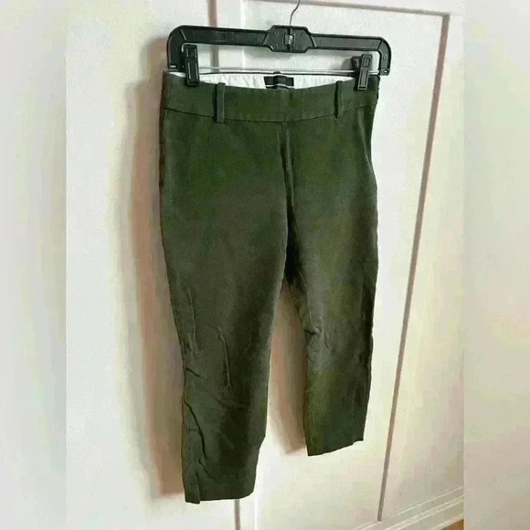 JCrew Dark Olive Green skinny fitted work pants - Picture 1 of 4